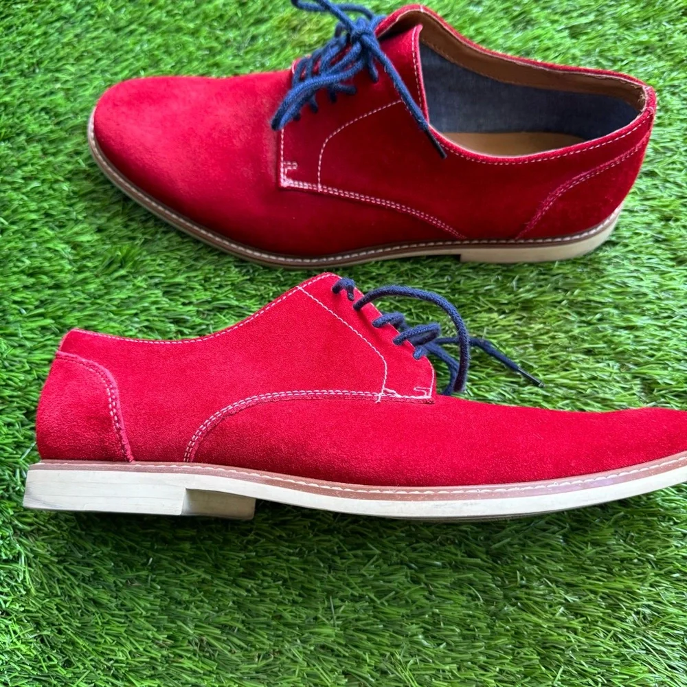 ALDO Red Suede Men’s laced Oxford Shoes